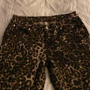 Jennifer Lopez leopard print pants